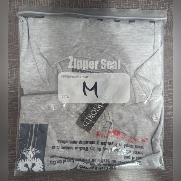 Dishonored Bethesda Wanted Loot Crate T Shirt Gray Black Size Men's Medium NWT - Picture 3 of 6